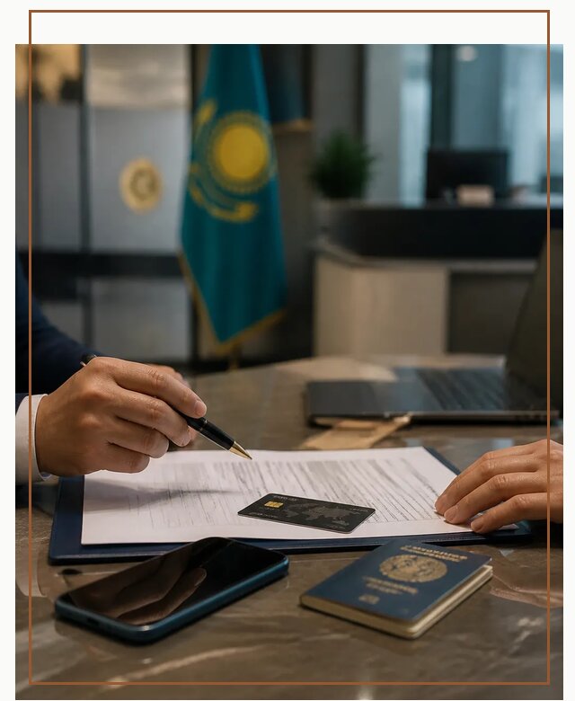 Открытие счета и банковской карты в Казахстане в Дагестанских Огнях